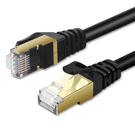 Amazon Basics RJ45 Cat7 Network Ethernet Patch Internet Cable - 7 Feet, 10-Pack
