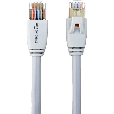 Amazon Basics RJ45 Cat7 Network Ethernet Patch Internet Cable - 7 Feet, 10-Pack