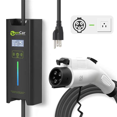Exclusive Discount 60% Price Book Engine Level 1+2 EV Charger(120-240V,16A,25ft) Portable EVSE Home Electric Vehicle Charging Station Universal