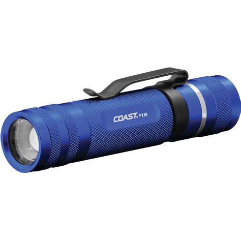 Coast PX1R 460 lm Rechargeable Focusing LED Flashlight, Blue