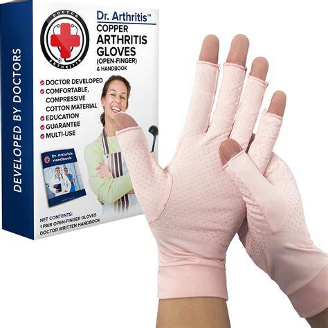 Exclusive Discount 90% Price Doctor Developed Copper Arthritis gloves / Compression gloves for Women & Men and Doctor Written Handbook - Useful for Arthritis, Raynauds, RSI, Carpal tunnel (Small)