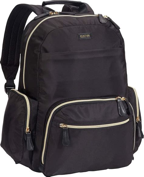 √ Kenneth Cole Reaction Women's Sophie Backpack Silky Nylon 15" Laptop & Tablet RFID Bookbag for School, Work, & Travel, Navy, One Size
