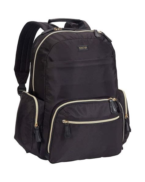 √ Kenneth Cole Reaction Women's Sophie Backpack Silky Nylon 15" Laptop & Tablet RFID Bookbag for School, Work, & Travel, Navy, One Size