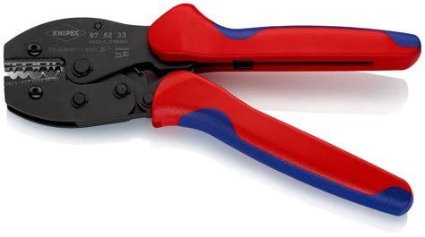 Knipex 97 52 33 SB Crimping Pliers"PreciForce" for non-insulated terminals 0,5-10mm in blister packaging