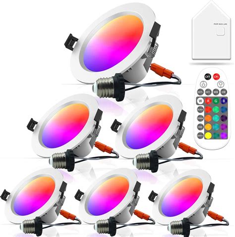 Up To 40% OFF MagicLight Smart LED Ceiling Light, 4 Inch 9W RGBCW Smart WiFi & Bluetooth Retrofit LED Recessed Downlight with Remote, Compatible with Alexa and Google, 20 Pack