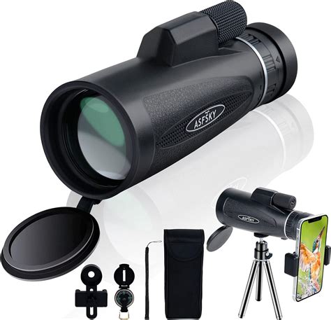 Monocular Telescope for Smartphone with Tripod and Holder Attaching Phone to Shooting Pictures or Film Share with Family Friends of Wildlife and Distant Landscape