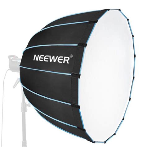 Tech Deals 🔥 Neewer Dodecagon Softbox 35 inches/89 centimeters with Blue Rim and Bowens Mount, Portable and Quick Folding Softbox Diffuser Compatible with Neewer CB60 CB100 CB150 and Other Bowens Mount Light