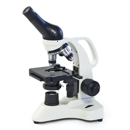 Parco Scientific 3050-100 Monocular Compound Microscope, 10x WF Eyepiece, 40x—1000x Magnification, LED Illumination, Coaxial Coarse & Fine Focus, Mechanical Stage, Rechargeable Battery