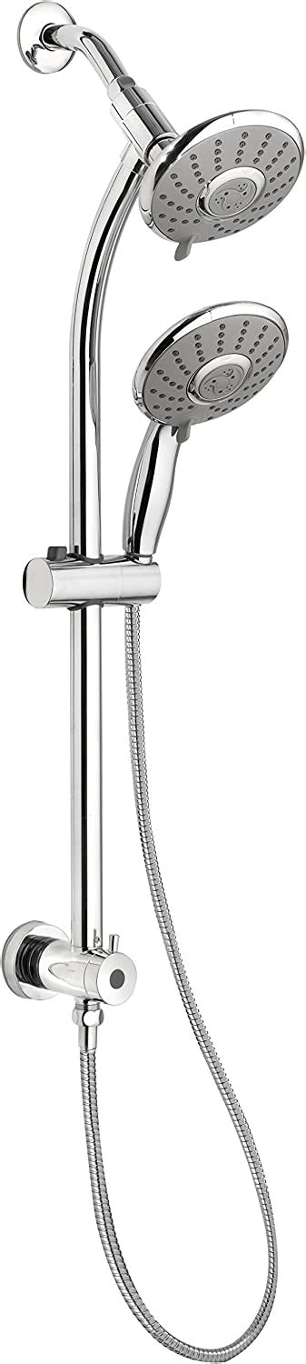 Black Friday - 70% OFF Plumb Pak SYM001CP Retrofit Slide Bar Mounted Hand and Fixed Shower Head Kit, Polished Chrome