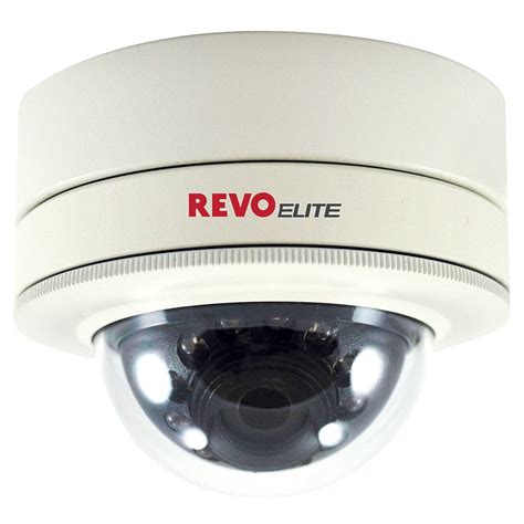 Super Brands REVO America AeroHD 1080p Vandal Dome Camera IR Fixed Lens (3.6mm) - 100' Night Vision, Auto WDR, 30 IR LEDs, IR Anti Reflection Glass, Indoor/Outdoor, 60' BNC Cable Included, White (RACVDJ36-1)