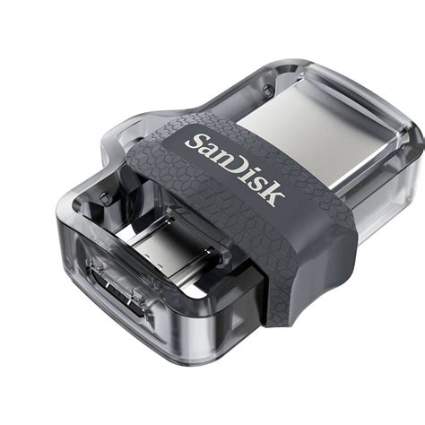 SanDisk 256GB Ultra Dual Drive m3.0 for Android Devices and Computers - microUSB, USB 3.0 - SDDD3-256G-G46