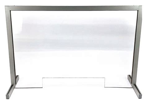 Sneeze Guard Shield for Counter - 24" x 24" (6 Sizes Available) Desk Plexiglass Shield Plastic Acrylic Partition Clear Protection Sheet Barrier for Office, Reception, School.