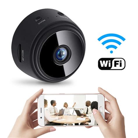 Wi-Fi Mini Cam Clock Sansnail Upgraded Wireless Mini Cam Full HD 1080P Motion Detection Activated Alarm App Real-time Video Remotely Monitoring for Home Security Nanny Cam