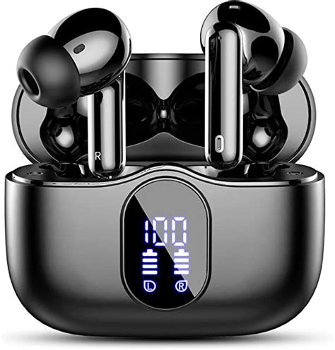 Wireless Earbuds Bluetooth 5.1 Headphones with ChargingCase Noise Cancelling 3D Stereo Headphones Built in Mic in Ear Ear Buds Pop-ups Auto Pairing Headphones for iPhone/Android/Apple AirPods Pro