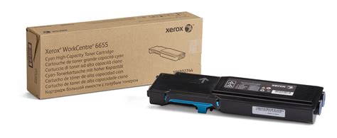 Xerox WorkCentre 6655 Cyan High Capacity Toner Cartridge (7,500 Pages) - 106R02744